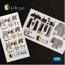 RF-4E Phantom II 3D декаль интерьер для комплекта Hasegawa 1:72 КЕЛИК K72034