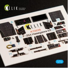 F-35A 3D декаль інтер'єр для комплекту Hasegawa 1:72 KELIK K72035