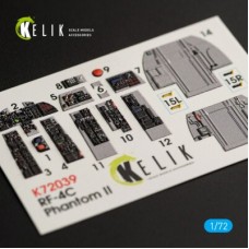 RF-4C "Phantom II" 3D декаль интерьер для комплекта Hasegawa 1:72 КЕЛИК K72039