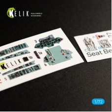 SU-27 3D декаль интерьер для комплекта Trumpeter 1:72 КЕЛИК K72040