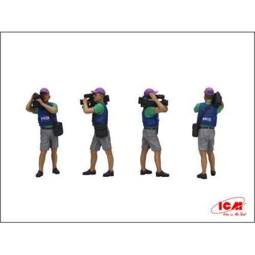 Фігури та мініатюри Збірна модель 1:35 фігури журналісти на війні ICM35751