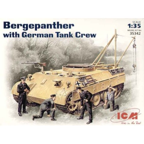 Бронетехника и артиллерия ICM35342 Bergepanther, early with tank crew