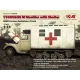 Бронетехніка та артилерія Збірна модель 1:35 Німецький санітарний автомобіль V3000S:SS M Maultier з укриттям ICM 35414