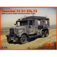 ICM35467  Henschel 33 D1 Kfz.72 WWII German radio communication truck
