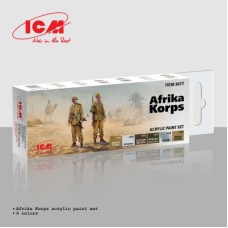 Набор акриловых красок для африканского корпуса ICM 3077