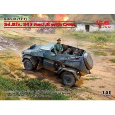 Штабной бронеавтомобиль Sd.Kfz. 247 Ausf.B с экипажем