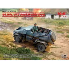 Збірна модель 1:35 Німецький бронеавтомобіль Sd.Kfz. 247 Ausf.B з екіпажем ICM 35111