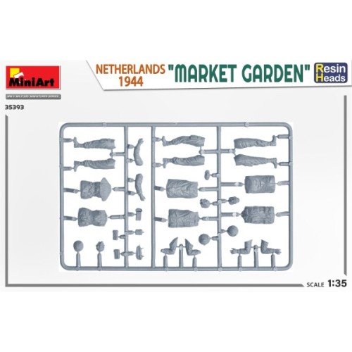 Фигуры и миниатюры Сборная модель 1:35 Фигуры "Маркет Гарден" Нидерланды 1944 года. Смоляные головы МиниАрт 35393