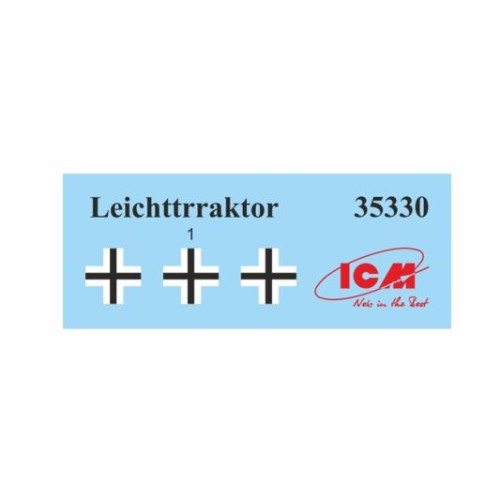 Бронетехніка та артилерія Збірна модель 1:35 Німецький танк Т-34-76 Leichttraktor Rheinmetall 1930 ICM 35330