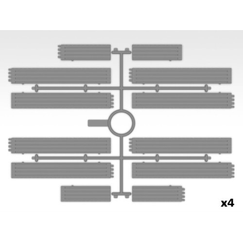 Будівлі та елементи Збірна модель 1:35 Набір аеродромне покриття США M8A1 ICM 53200