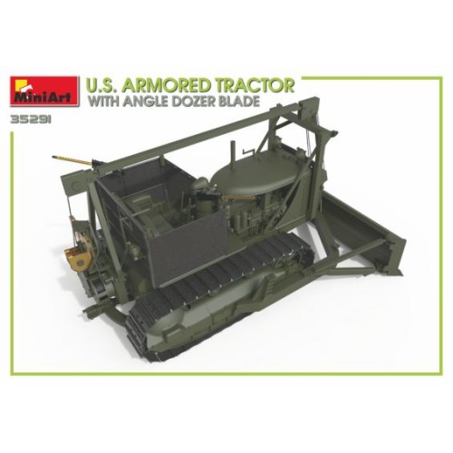 Бронетехніка та артилерія Збірна модель 1:35 Американський броньований трактор із бульдозерним відвалом MiniArt 35291