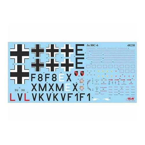 Сборная модель самолета Ju 88С-6 1:48