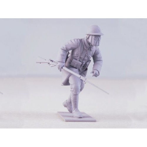 Фігури та мініатюри Французька піхота в протигазах, 1916 (4 фігури)