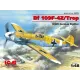 Збірна модель літака Збірна модель 1:48 німецький винищувач Мессершмітт Bf 109F-4Z:Trop ICM 48105 1:48