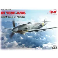 Збірна модель 1:48 німецький винищувач Messerschmitt Bf 109F-4:R6 ICM 48107
