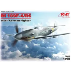 Збірна модель 1:48 німецький винищувач Messerschmitt Bf 109F-4:R6 ICM 48107