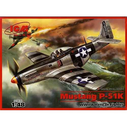 Сборная модель самолета Mustang P-51K 1:48