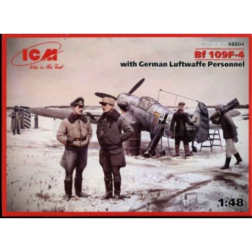 Збірна модель літака Bf 109F-4 з особовим складом німецьких люфтваффе 1:48