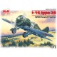 Збірна модель літака Збірна модель 1:72 Винищувач І-16 тип 28 ICM 72073 1:72