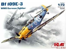 Збірна модель 1:72 німецький винищувач Messerschmitt Bf 109 E3 ICM 72131