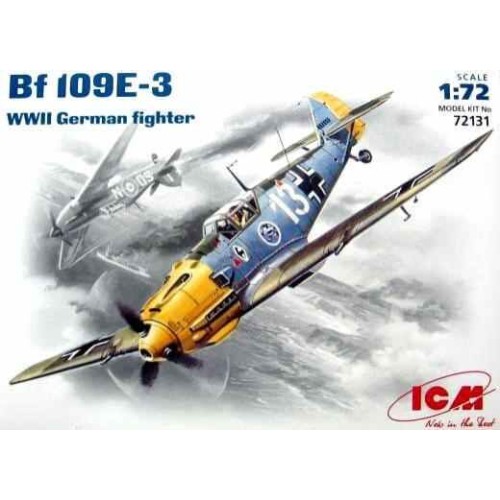 Літаки Збірна модель 1:72 німецький винищувач Messerschmitt Bf 109 E3 ICM 72131