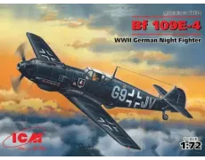 Збірна модель 1:72 Літак Мессершмітт Bf 109E-4 ICM 72134