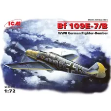 Збірна модель 1:72 німецький винищувач-бомбардувальник Messerschmitt Bf 109E-7:B ICM 72135