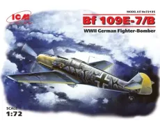 Збірна модель 1:72 німецький винищувач-бомбардувальник Messerschmitt Bf 109E-7:B ICM 72135