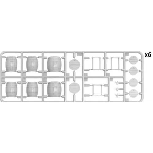 Набори деталіровки Збірна модель 1:35 Набір Дерев'яні бочки MiniArt 35632