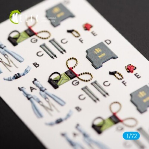 Декали F-4D Phantom II 3D декаль интерьер для комплекта FineMolds 1:72 КЕЛИК K72014