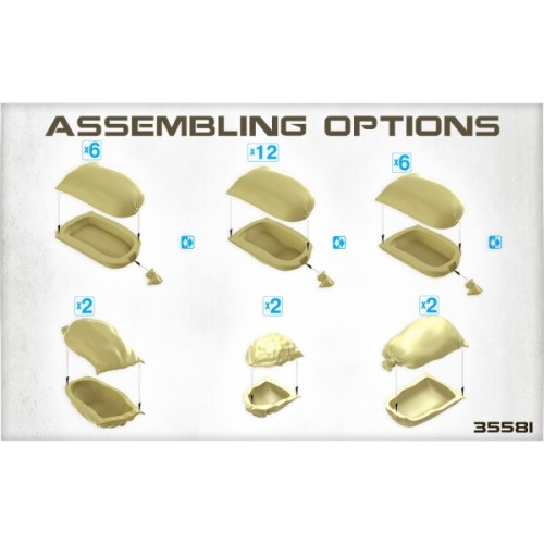 Наборы деталировки Сборная модель 1:35 Набор Мешков Миниарт 35586