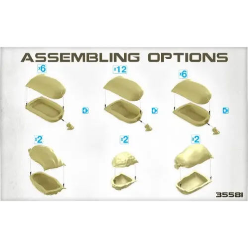 Наборы деталировки Сборная модель 1:35 Набор Мешков Миниарт 35586