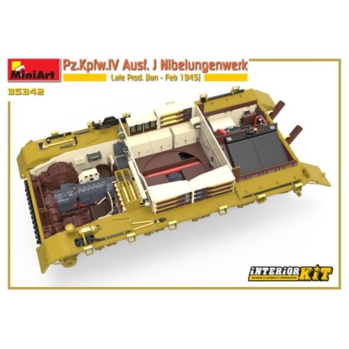 Бронетехника и артиллерия Немецкий танк Pz.Kpfw.IV AUSF.J (январь - февраль 1945). С интерьером