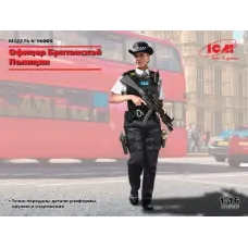Сборная модель 1:16 Фигура Женщина-офицер британской полиции ICM 16009