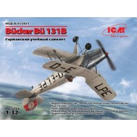 Сборная модель 1:32 Учебно-тренировочный самолет Bücker Bü 131B ICM 32031