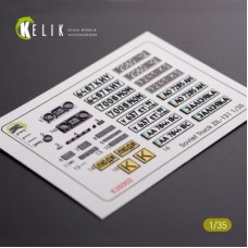ZiL-131 3D декаль интерьер и экстерьер для любой комплектации 1:35 КЕЛИК K35002