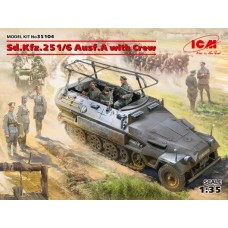 Збірна модель 1:35 Німецький бронетранспортер з екіпажем Sd.Kfz.251:8 Ausf.A ICM 35104