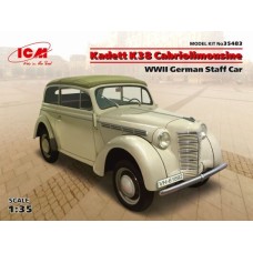 Сборная модель 1:35 Немецкий штабной автомобиль Кадетт K38 Cabriolimousine ICM 35483