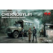 Збірна модель1:35 Набір Чорнобиль 1. Пункт радіаційного контролю ICM 35901