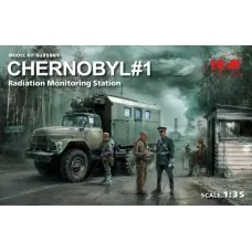 Збірна модель1:35 Набір Чорнобиль 1. Пункт радіаційного контролю ICM 35901