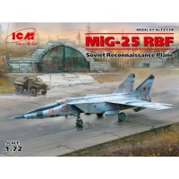 Збірна модель 1:72 Радянський літак-розвідник МіГ-25РБТ ICM 72174
