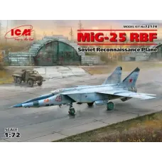 Сборная модель 1:72 Советский самолет-разведчик МиГ-25РБТ ICM 72174