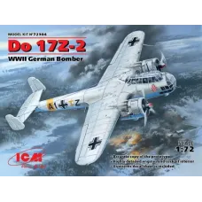 Сборная модель 1:72 Бомбардировщик Дорнье Do 17Z-2 ICM 72304