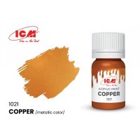 Акрилова фарба Copper : Мідь ICM1021
