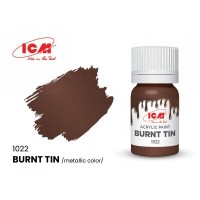 Акрилова фарба Burnt Tin : Обгоріле олово ICM1022