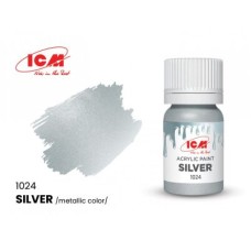 Акрилова фарба Silver : Срібний ICM1024