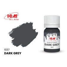 Акрилова фарба Dark Grey : Темно-сірий ICM1037