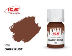 Акриловая краска Dark Rust : Тёмная ржавчина ICM1051