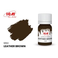 Акриловая краска Leather Brown : Коричневая кожа ICM1053
