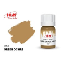 Акриловая краска Green Ochre : Зелёная охра ICM1059